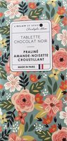 Tablette chocolat noir praliné
