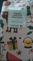 Tablette de chocolat macchiato speculoos