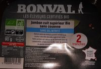 Jambon cuit superieur bio sans couenne