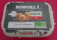 6 oeufs bio frais