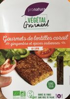 Gourmets de Lentilles Corail Gingembre et épices Indiennes au Lupin