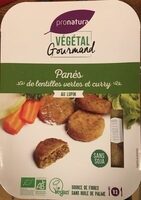 Panés de lentilles vertes et curry
