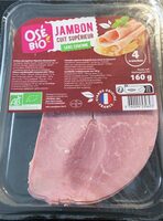 Jambon cuit superieur sans couenne