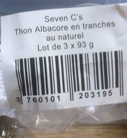 Thon albacote en tranches