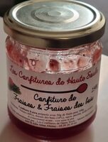 Confiture de fraises et fraises des bois