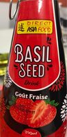Basil seed fraise
