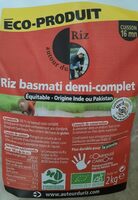Riz basmati demi-complet Bio et équitable