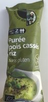Purée pois cassés riz sans gluten
