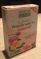 Gommes Propolis verte Bio - Miel orange