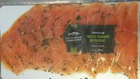 Émincés de truite marinée au basilic