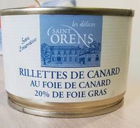 Rillettes de canard au foie de canard