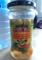 Olives vertes farcies aux poivrons