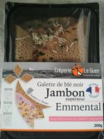 Galette de blé noir jambon emmental Creperie Le Guen