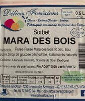 Sorbet Mara des bois