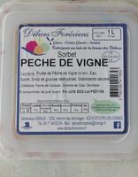 Sorbet pêche de vigne