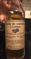 J. Leblanc Hazelnut Oil 16oz
