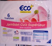 Jambon cuit supérieur avec couenne