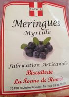 Meringues myrtille