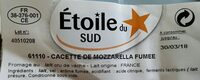 Cacette de Mozarella fumée au lait cru, 20%MG