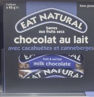 Barres aux fruits secs avec cacahuètes et canneberges