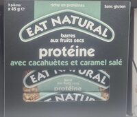Barres aux fruits secs avec cacahuètes et caramel