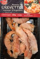 Queues de crevettes sauvages d'argentine