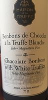 Bonbons de chocolat à la truffe blanche