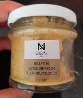 Rillettes d'esturgeon à la truffe d'été