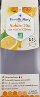 Sablés bio au miel et citron