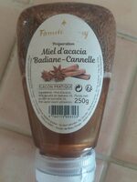 Miel  d'acacia badine, cannelle