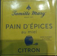 Pain d épices au miel citron