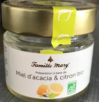 Miel d'acacia & citron bio