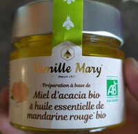 Miel d'acacia & huile essentiel de mandarine rouge