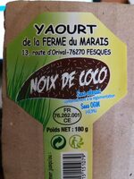 Yaourt de la Ferme des Marais Noix de Coco