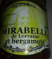 Confiture mirabelle bergamote