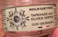 Tapenades aux olives vertes