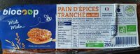 Pain d'épices tranché au miel