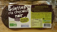 Galettes de riz chocolat noir bio