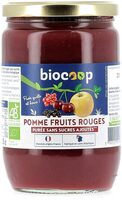 Purée pomme fruits rouges