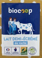 Lait 1/2 écrémé UHT brique