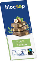 Chocolat lait noisettes 41%