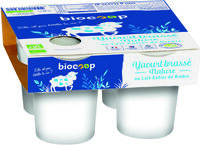 Yaourt brassé nature au lait entier de brebis