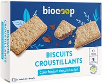 Biscuit croustillant coeur choclait