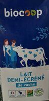 Lait 1/2 écrémé UHT brique 1L 1/2 pal.