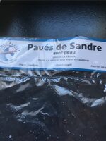 Pavé de sandre avec peau congele