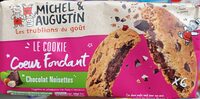 Grand cœur fondant, chocolat noisettes