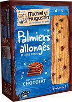 Palmiers pur beurre gouttes de chocolat 120g