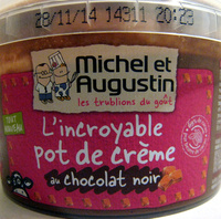 L'incroyable pot de crème au chocolat noir Michel et Augustin