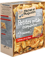 Pitas craquantes au poivre de Sichuan, noir, blanc