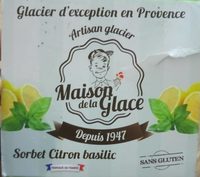 Sorbet citron basilic